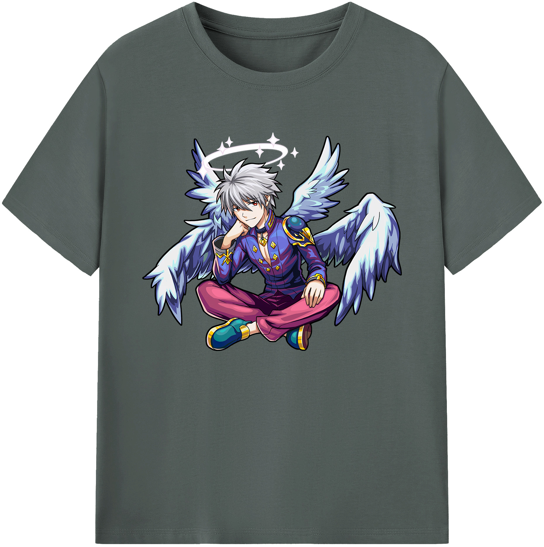 （画像用） EVA 新世紀エヴァンゲリオン 綿100％ メンズ半袖Tシャツ｜肌触りやわらか＆通気性